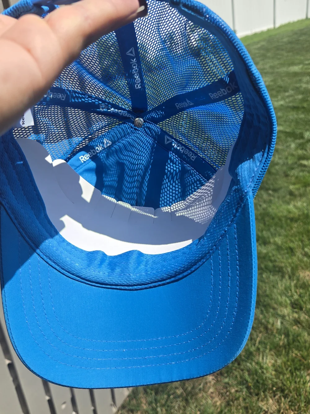 Reebok Bright Blue Logo Trucker Hat